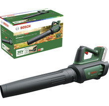 Bosch Akku Laubbläser mit Produktverpackung