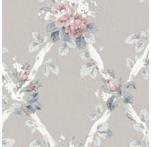Papier peint à motif floral et de tiges