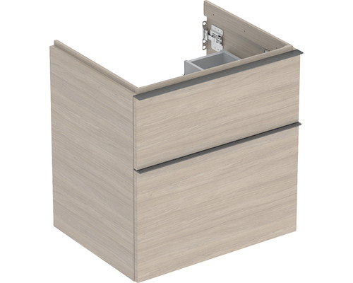 Meuble sous-vasque GEBERIT iCon couleur de façade chêne décor bois 59,2 x 61,5 x 47,6 cm