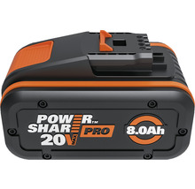 Batterie Worx Power Share Pro 20 volts avec 8.0 ampères-heures