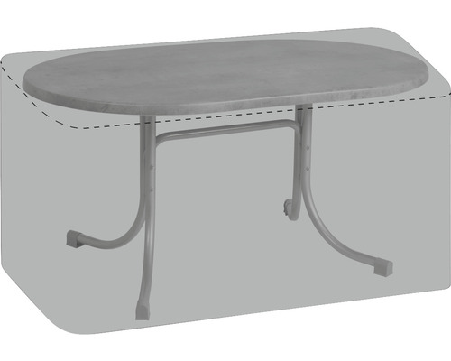 Housse de protection pour une table ovale