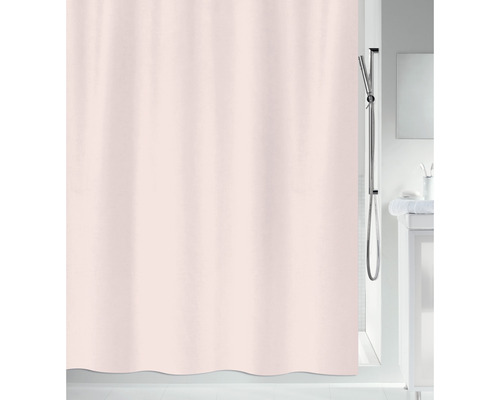 Rideau de douche spirella Primo en textile polyester (pes) textile 180 x 200 cm rose