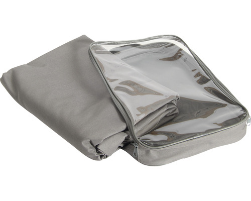 Sac de rangement gris avec fenêtre transparente