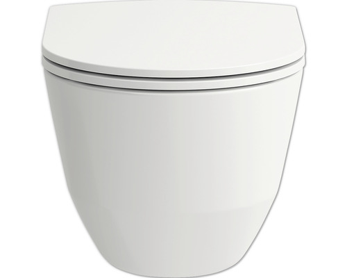 WC à cuvette profonde suspendu avec bride fermée