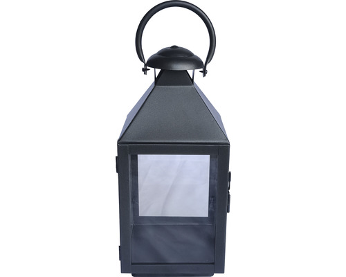 Lanterne décorative en métal et verre