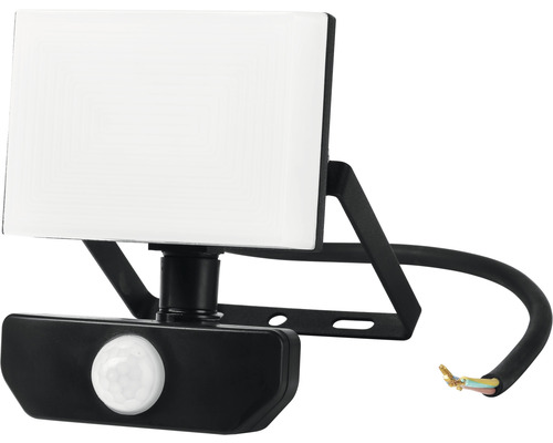 Capteur LED projecteur IP54 10W 940 lm 4000 K blanc neutre hxl 143x105 mm noir Projecteur d''extérieur avec détecteur de mouvement