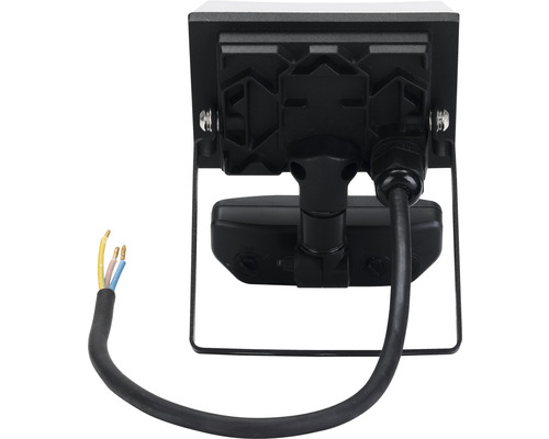 Vue arrière d''un projecteur LED avec connexion de câble