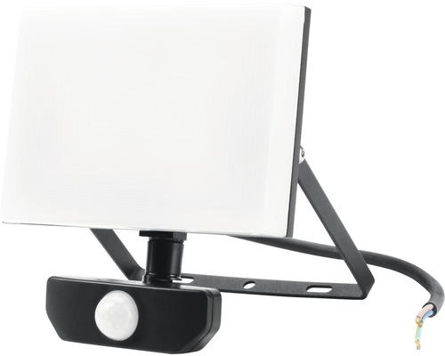 Capteur LED projecteur IP54 30W 3300 lm 4000 K blanc neutre hxl 185x165 mm noir Projecteur LED avec détecteur de mouvement pour l''extérieur