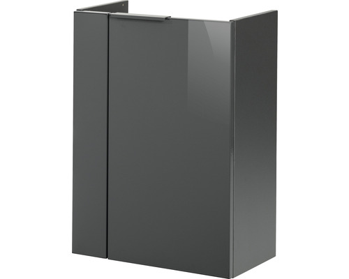 Waschtischunterschrank FACKELMANN Small Bathroom Collection anthrazit BxHxT 44x60x24,3 cm rechts