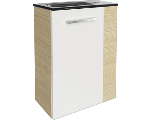 Meuble sous-lavabo avec une porte et poignée