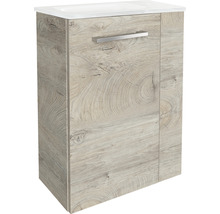 Meuble sous-vasque FACKELMANN Small Bathroom Collection nature oak BxHxT 44x60x24,3 cm à gauche