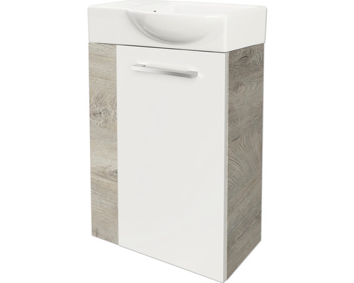 Waschbeckenunterschrank mit Tür und Griff