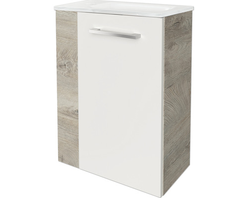 Waschbeckenunterschrank mit Tür und Griff
