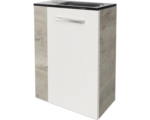 Waschbeckenunterschrank mit Tür und Griff