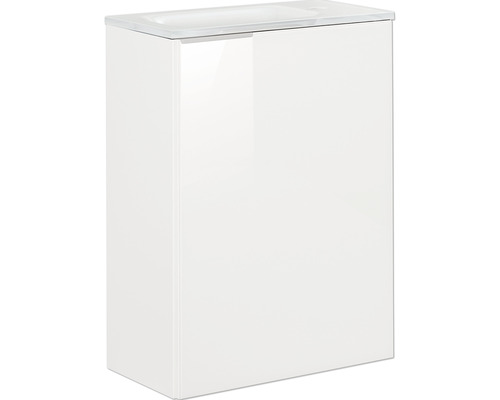 Meuble sous-lavabo avec surface brillante