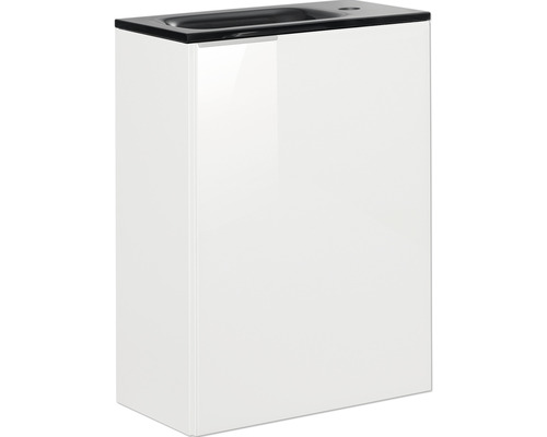 Meuble sous-lavabo avec lavabo noir