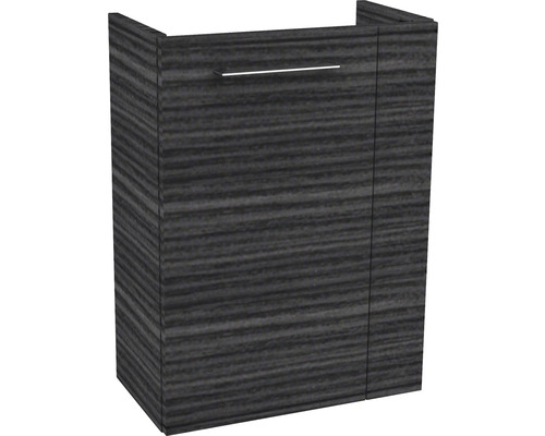 Meuble sous-vasque FACKELMANN Small Bathroom Collection dark oak BxHxT 44x60x24,3 cm à gauche