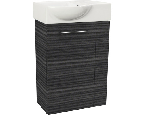 Meuble sous-lavabo avec lavabo et une porte