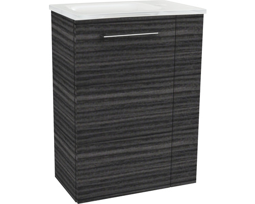 Meuble sous-lavabo avec lavabo et une porte