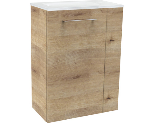 Waschbeckenunterschrank mit einer Tür und Griff