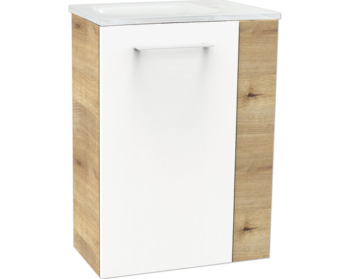 Waschbeckenunterschrank mit Tür und Griff