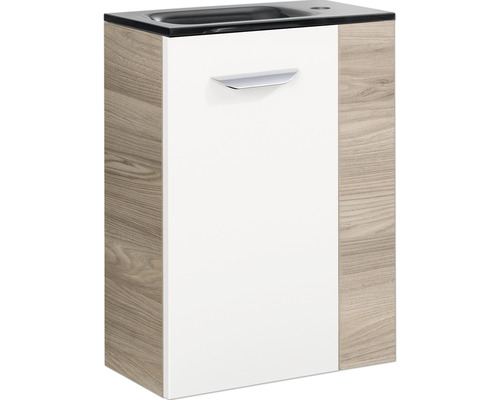 Waschbeckenunterschrank mit Tür, Holzdekor