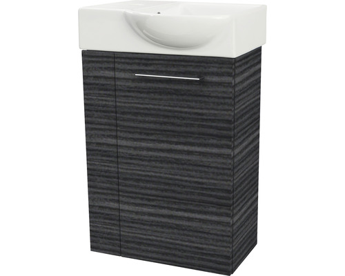 Meuble sous-vasque FACKELMANN Small Bathroom Collection dark oak BxHxT 44x60x24,3 cm à droite