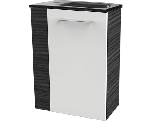Meuble sous-lavabo avec porte et poignée
