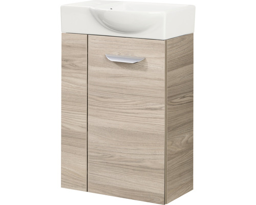 Waschtischunterschrank FACKELMANN Small Bathroom Collection steinesche BxHxT 44x60x24,3 cm rechts