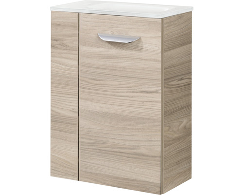 Meuble sous-lavabo avec porte et poignée