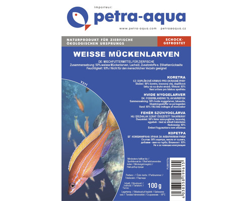 Frostfutter weisse Mückenlarven 100 g Blister