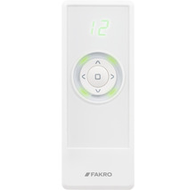 Télécommande Fakro blanche avec écran et touches de commande