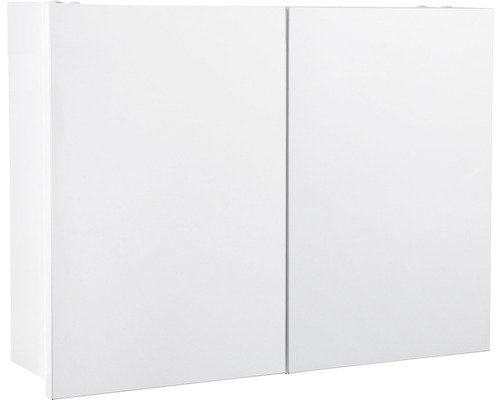 Weißer Spiegelschrank mit zwei Türen für das Badezimmer