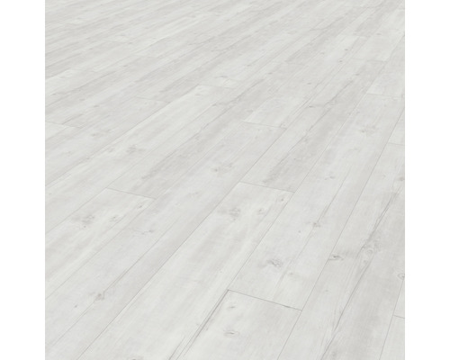 Lame vinyle Premium chêne gris clair-blanc autoportantes 18.4x121.9 cm