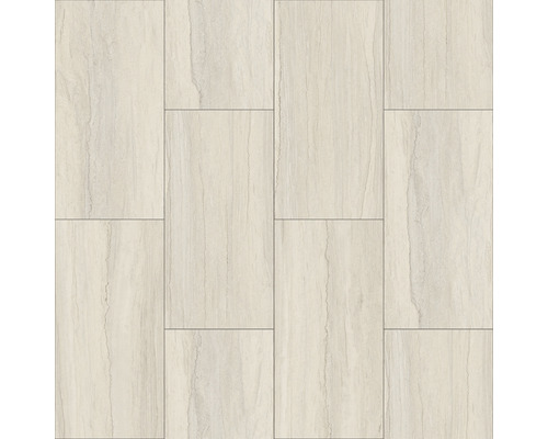 Vinyl-Fliese Quitmore Dryback zu verkleben mittelbeige 60x30 cm