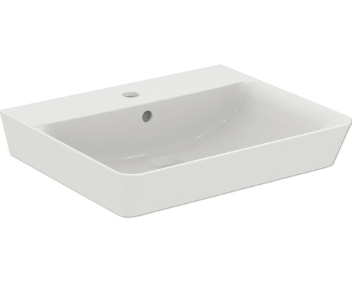 Lavabo Ideal Standard Connect Air Cube 55 cm blanc avec revêtement E0299MA