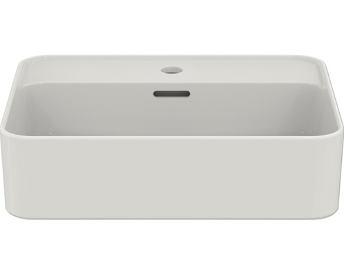 Lavabo en céramique avec trop-plein et trou de robinet