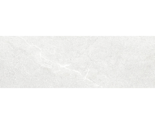 Steingut Wandfliese Lucca white SP 33,3x100 cm