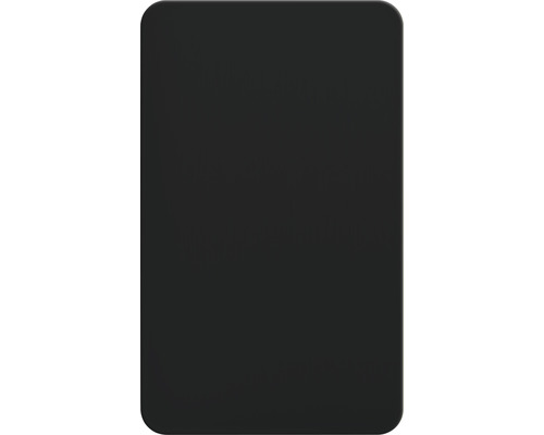 Schwarze rechteckige Platte