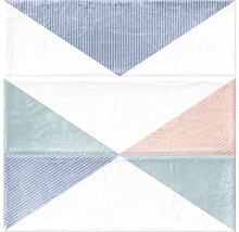 Carreau mural décoratif avec motif triangulaire