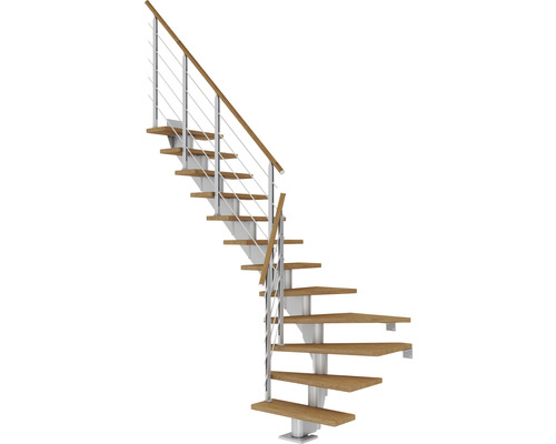 Pertura Mittelholmtreppe Alena Perlgrau 85 cm Relinggeländer Eiche Geölt 14 Stufen 15 Steigungen Pertura Mittelholmtreppe Alena Perlgrau 85 cm Relinggeländer Eiche Geölt 14 Stufen 15 Steigungen