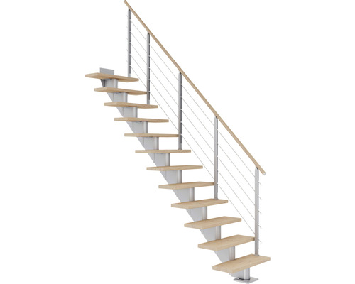 Pertura Mittelholmtreppe Alena perlgrau Gerade 85 cm Relinggeländer Eiche Weiss geölt 12 Stück Stufen - 13 Steigungen Pertura Mittelholmtreppe Alena perlgrau Gerade 85 cm Relinggeländer Eiche Weiss geölt 12 Stück Stufen - 13 Steigungen