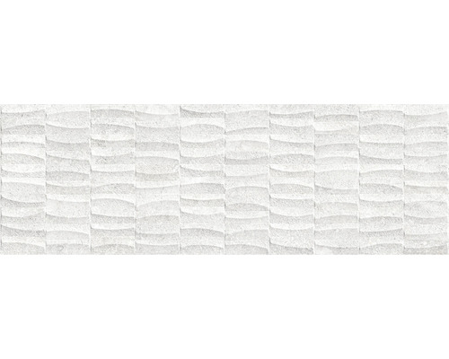 Steingut Dekorfliese Lucca white SP 33,3x100 cm