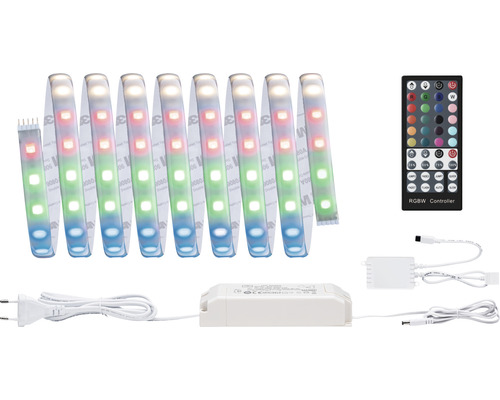 Bande LED avec télécommande, alimentation et commande