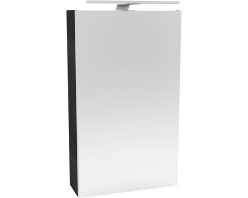 LED Spiegelschrank FACKELMANN Small Bathroom Collection BxHxT 40x68x15.3 cm anthrazit