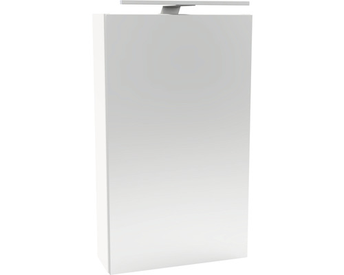 Armoire de toilette FACKELMANN Small Bathroom Collection LED lxhxp 40x68x15.3 cm blanc