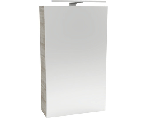 LED Spiegelschrank FACKELMANN Small Bathroom Collection BxHxT 40x68x15.3 cm graueiche