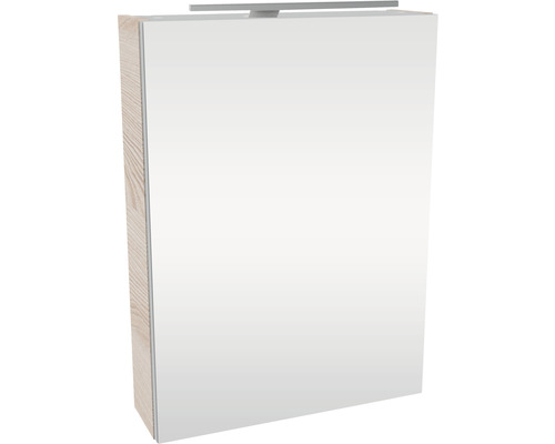 LED Spiegelschrank FACKELMANN Small Bathroom Collection BxHxT 50x68x15.3 cm alaska esche