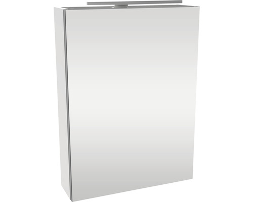 Armoire de toilette FACKELMANN Small Bathroom Collection LED lxhxp 50x68x15.3 cm blanc