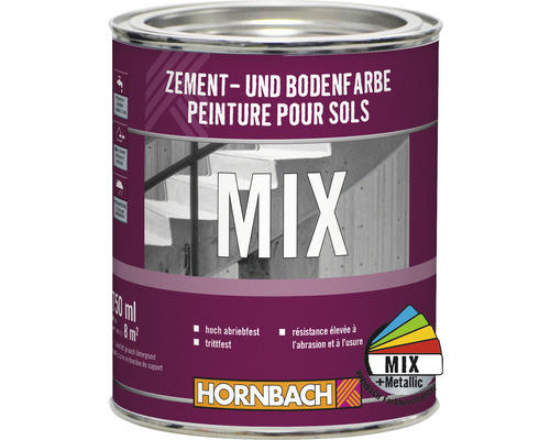 Farbe für Zement und Böden im Farbeimer